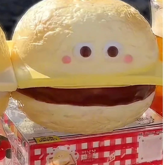 Jumbo Polo Melon Pineapple Butter Bun Bread Squishy Toy