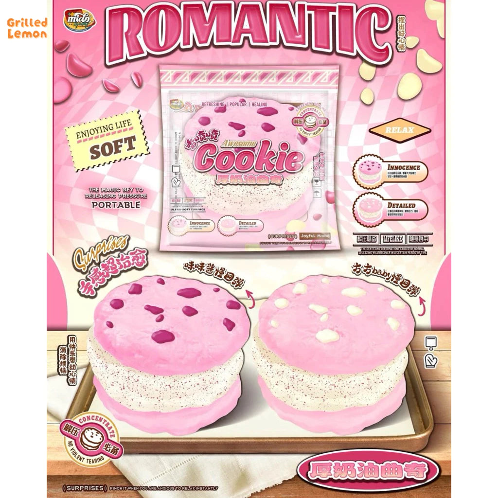 Strawberry Filled Sandwich Cookie Squishy